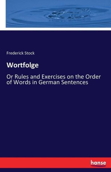 Cover for Stock · Wortfolge (Book) (2017)