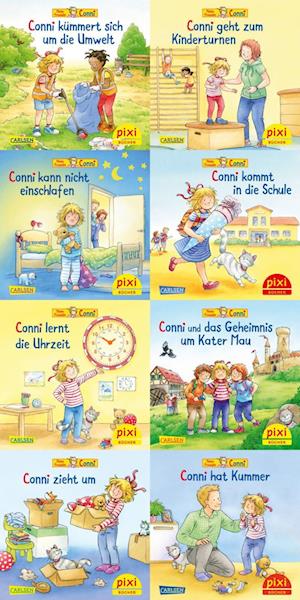 Cover for Liane Schneider · Pixi-8er-Set 300: Neue Abenteuer mit Conni (8x1 Exemplar) (Book) (2024)