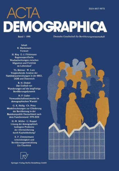 Cover for Gunter Buttler · ACTA Demographica: Deutsche Gesellschaft Fur Bevoelkerungswissenschaft E.V. (Paperback Book) [1990 edition] (1990)