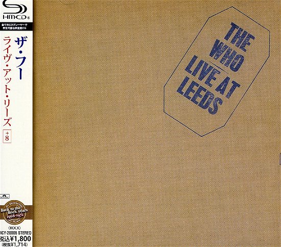 Cover for The Who · Live at Leeds (CD) [Japan Import edition] (2010)