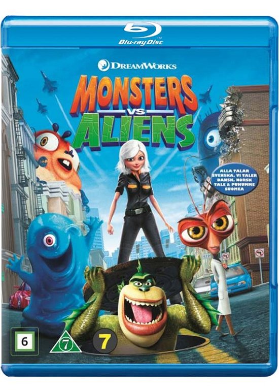 Cover for Monsters vs. Aliens · Monsters vs. Aliens - Dreamworks (Blu-ray) (2018)