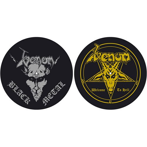 Cover for Venom · Venom Turntable Slipmat Set: Black Metal / Welcome to Hell (Vinyltillbehör)
