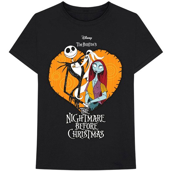 The Nightmare Before Christmas Unisex T-Shirt: Heart - Nightmare Before Christmas - The - Koopwaar -  - 5056170699846 - 