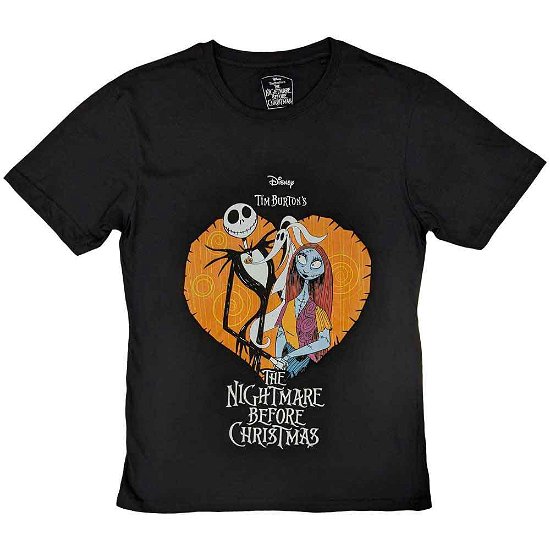 The Nightmare Before Christmas Unisex T-Shirt: Heart - Nightmare Before Christmas - The - Merchandise -  - 5056170699846 - 