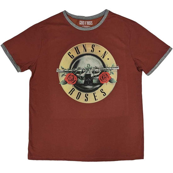 Guns N' Roses Unisex Ringer T-Shirt: Classic Logo - Guns N Roses - Koopwaar -  - 5056737209846 - 