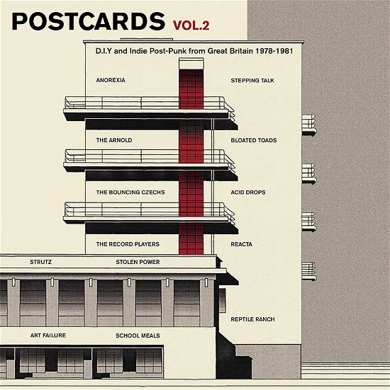Cover for Postcards 2: Diy &amp; Indie Post-punk from / Var · Postcards Vol. 2 (LP) (2024)