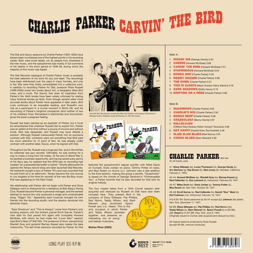 Carvin' The Bird - Best Of The Dial Masters Vol.2 - Charlie Parker - Music - BIRD'S NEST - 8436563182846 - July 24, 2020