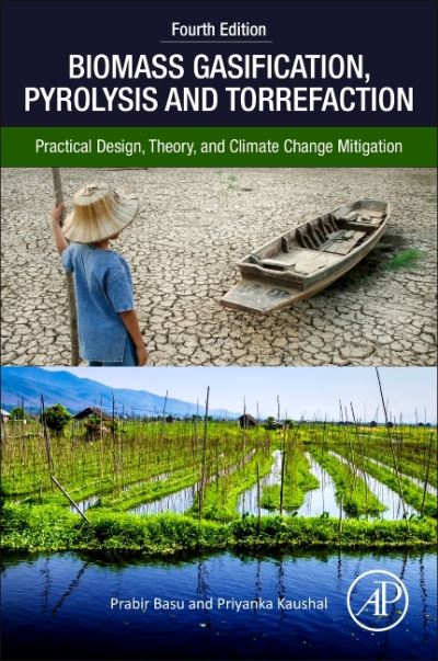 Cover for Basu, Prabir (Founding President, Greenfield Research Incorporated and Professor, Mechanical Engineering Department and Head of Circulating Fluidized Bed Laboratory, Dalhousie University, Halifax, Canada) · Biomass Gasification, Pyrolysis, and Torrefaction: Practical Design, Theory, and Climate Change Mitigation (Paperback Book) (2023)