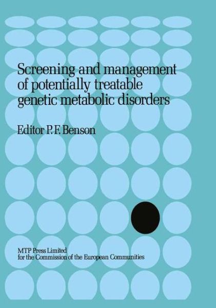 Cover for Commission of the European Communities · Screening and Management of Potentially Treatable Genetic Metabolic Disorders: Proceeding of the Workshop Held in London, March 17-18, 1983 (Hardcover Book) (1984)