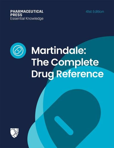 Cover for Martindale: The Complete Drug Reference - Martindale (Hardcover Book) [41st Revised edition] (2024)