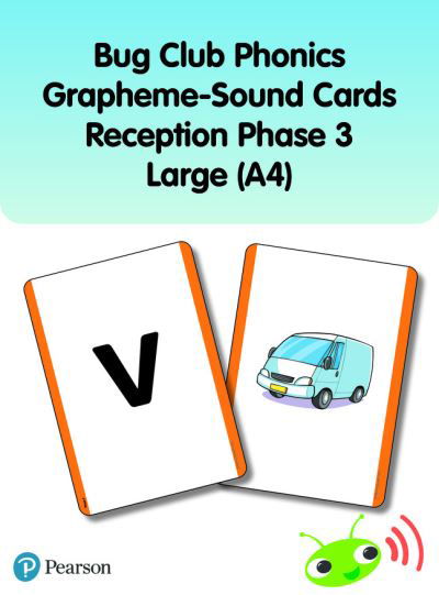 Bug Club Phonics Grapheme-Sound Cards Reception Phase 3 Large (A4) - Phonics Bug - Rhona Johnston - Livros - Pearson Education Limited - 9781292439846 - 5 de maio de 2022