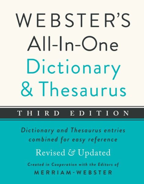 Cover for Merriam-Webster · Webster's All-In-One Dictionary and Thesaurus, Third Edition (Book) (2024)