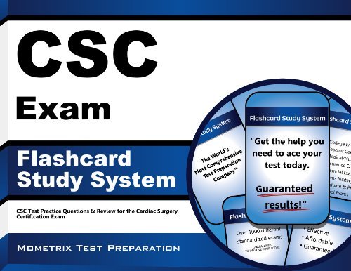 Cover for Csc Exam Secrets Test Prep Team · Csc Exam Flashcard Study System: Csc Test Practice Questions &amp; Review for the Cardiac Surgery Certification Exam (Cards) (Pocketbok) (2023)
