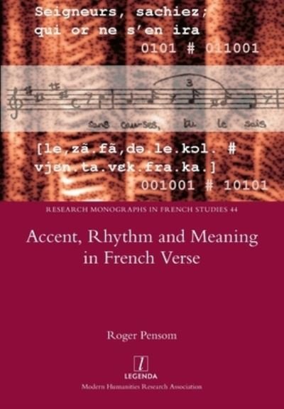 Cover for Roger Pensom · Accent, Rhythm and Meaning in French Verse (Book) (2020)