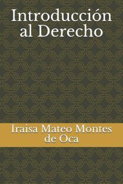 Cover for Iraisa N Mateo Montes de Oca · Introducci n Al Derecho (Paperback Book) (2019)