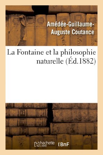 Cover for Coutance-a-g-a · La Fontaine et La Philosophie Naturelle (Paperback Bog) (2013)