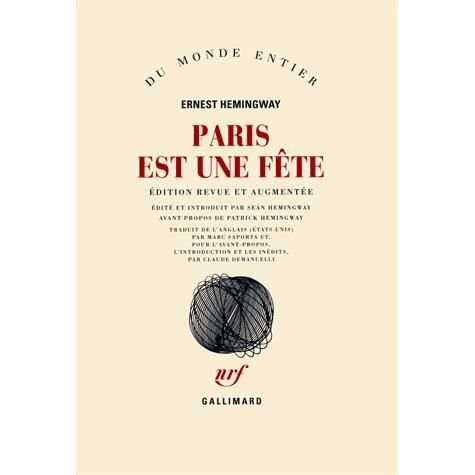 Cover for Ernest Hemingway · Paris est une fete (MERCH) (2011)