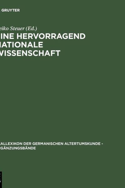 Cover for Eine Hervorragend Nationale Wissenschaft (Erganzungsbande zum Reallexikon der germanischen Altertumskunde) (Hardcover Book) (2001)