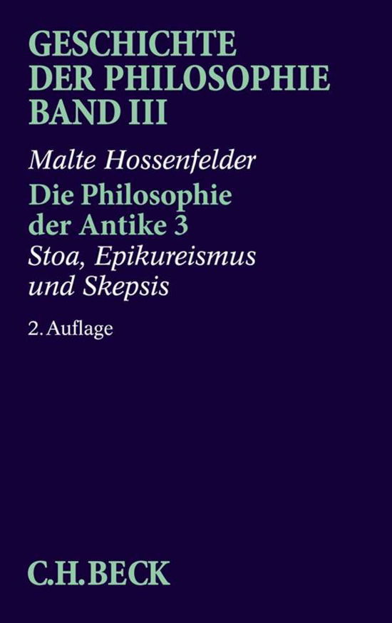 Cover for Malte Hossenfelder Wolfgang RÃ¶d · Geschichte d.Philosophie.03 Antike.3 (Book)