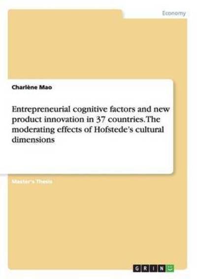 Cover for Mao · Entrepreneurial cognitive factors a (Bog) (2015)