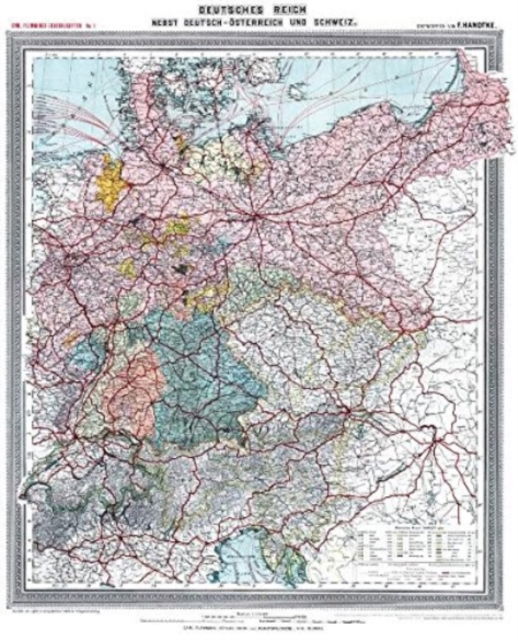 Cover for Rockstuhl Verlag · Historische Karte:  Deutsches Reich - Deutschland, um 1903 (plano) (Kartor) (2011)