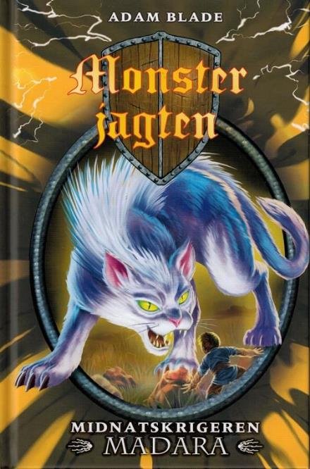 Cover for Adam Blade · Monsterjagten: Monsterjagten 40: Midnatskrigeren Madara (Gebundesens Buch) [1. Ausgabe] (2017)