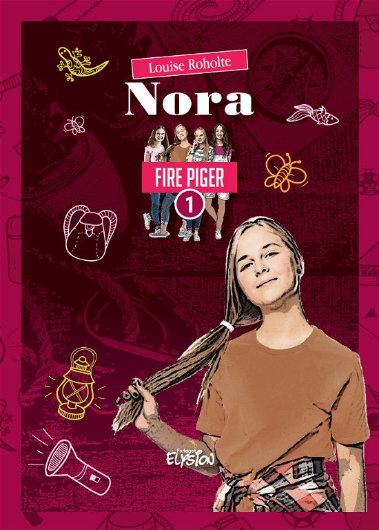 Cover for Louise Roholte · Fire Piger: Nora (Hardcover bog) [1. udgave] (2019)