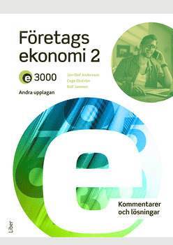 Cover for Jan-Olof Andersson · E3000 Företagsekonomi 2 Kommentarer och lösningar (Book) (2022)