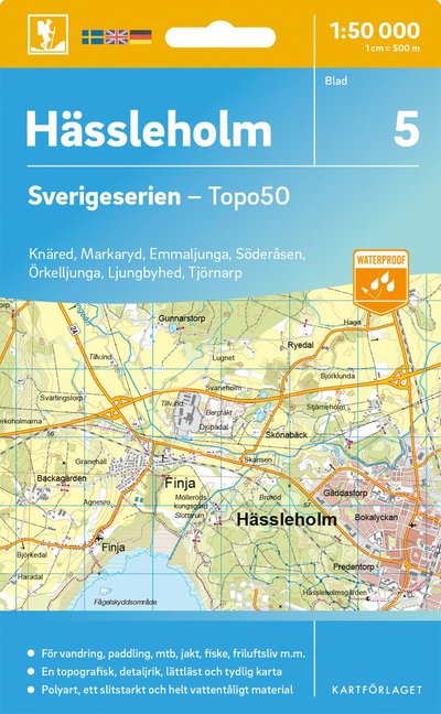 Cover for Hassleholm - Sverigeserien Topo50 (Map) (2025)