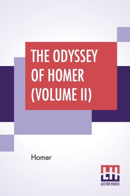 Cover for Homer · The Odyssey Of Homer (Volume II) (Paperback Book) (2019)