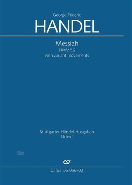 Cover for Handel · Messias,HWV56+Var.KA.CV55.056/03 (Book)