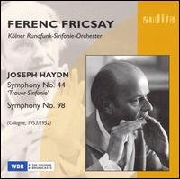 Symphonies Nos 44 & 98 - Haydn / Kolner Rundfunk Sinfonie / Fricsay - Muziek - AUD - 0422143955847 - 19 februari 2008