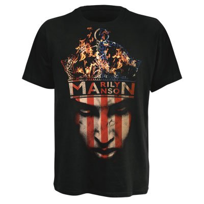 Cover for Marilyn Manson · Crown Black (T-shirt) [size XL] (2014)