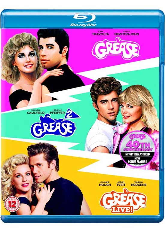 Cover for Fox · Grease 1-2/Grease Live (Blu-ray) (2018)