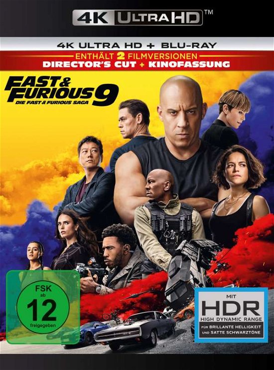 Cover for Vin Diesel,michelle Rodriguez,tyrese Gibson · Fast &amp; Furious 9 (4K UHD Blu-ray) (2021)