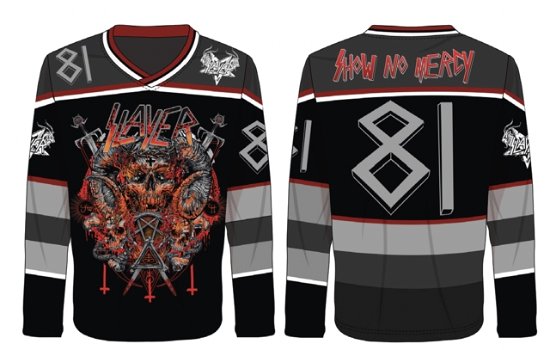 Slayer Show No Mercy 81 Hockey Jersey Large - Slayer - Merchandise - AMPLIFIED - 5054488878847 - April 8, 2024