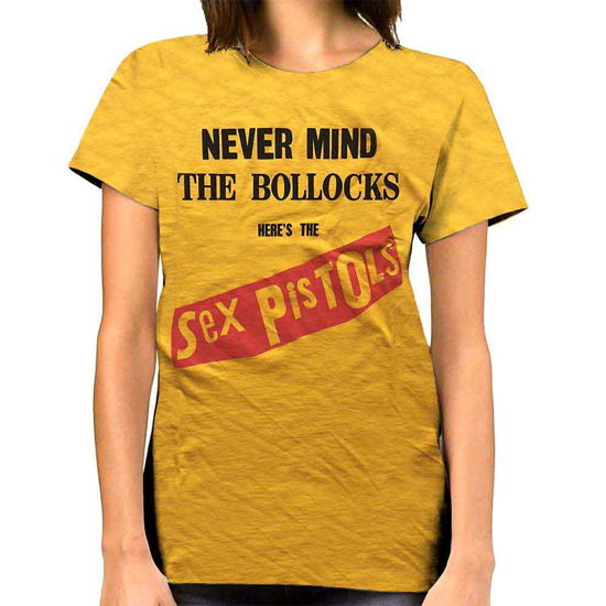The Sex Pistols Ladies T-Shirt: Never Mind the Bollocks Original Album - Sex Pistols - The - Produtos -  - 5056368677847 - 