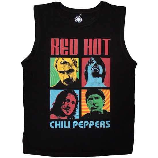 Red Hot Chili Peppers Unisex Tank T-Shirt: Portrait Photos (Black) - Red Hot Chili Peppers - Merchandise -  - 5056821097847 - February 10, 2025