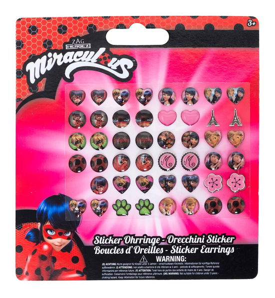 Orecchini Sticker - Miraculous - Merchandise - Joy Toy - 8058150659847 - 