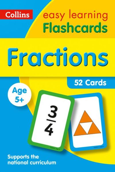 Cover for Collins Easy Learning · Fractions Flashcards: Ideal for Home Learning - Collins Easy Learning KS1 (Oracle cards/tarot c) (2019)