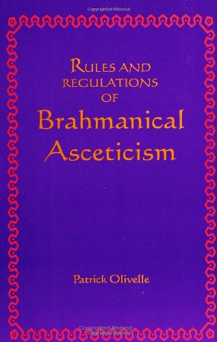 Cover for Patrick Olivelle · Rules and Regulations of Brahmanical Asceticism: Yatidharmasamuccaya of Yadava Prakasa (Suny Series (Suny Series in Religion) (Pocketbok) (1994)