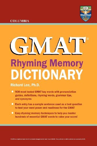 Cover for Richard Lee Ph.d. · Columbia Gmat Rhyming Memory Dictionary (Taschenbuch) (2012)