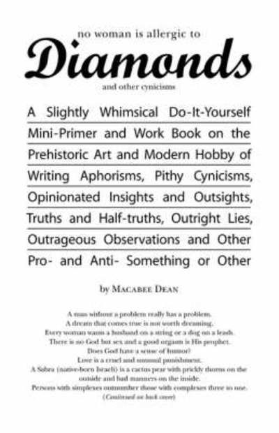 No Woman is Allergic to Diamonds - Macabee Dean - Bøger - Trafford Publishing - 9781412001847 - 4. november 2003