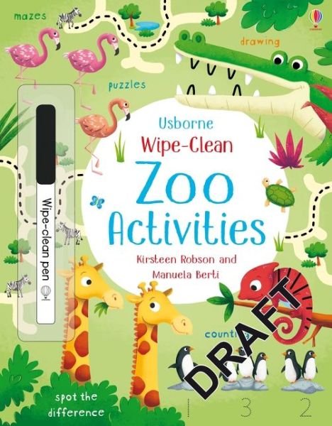 Cover for Kirsteen Robson · Wipe-Clean Zoo Activities - Wipe-clean Activities (Paperback Book) [UK 2021 edition] (2021)