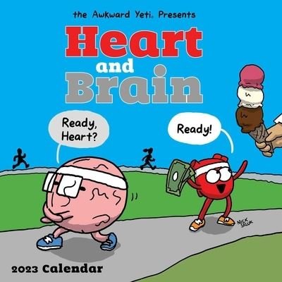Cover for Nick Seluk · Heart and Brain 2023 Wall Calendar (Kalender) (2022)