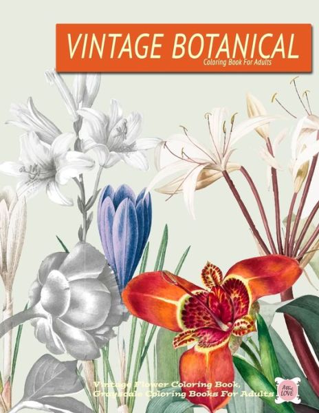 Cover for Attic Love · Vintage Botanical coloring Book For Adults For Adults (Paperback Book) (2019)