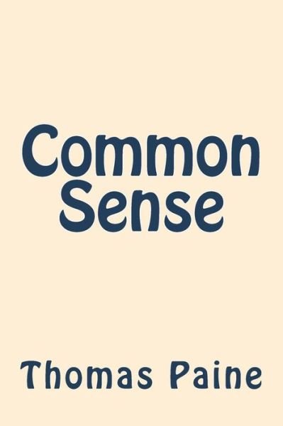 Cover for Thomas Paine · Common Sense (Taschenbuch) (2018)