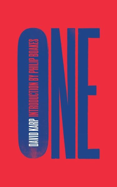 Cover for Karp, David (Boston College) · One (Valancourt 20th Century Classics) (Pocketbok) (2017)