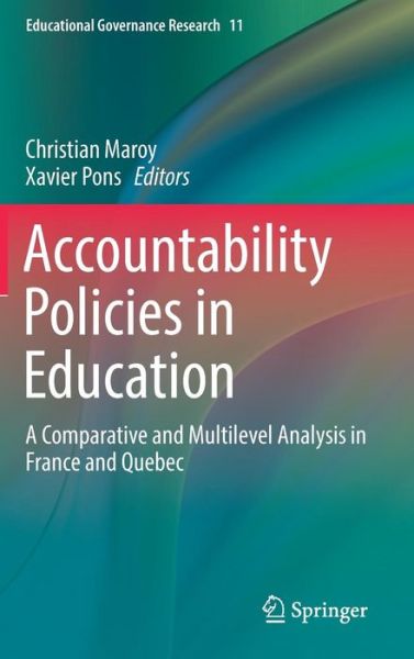 Cover for Accountability Policies in Education (Book) [1st ed. 2019 edition] (2019)