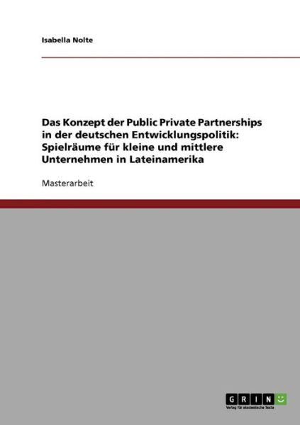 Cover for Nolte · Das Konzept der Public Private Pa (Book) [German edition] (2013)